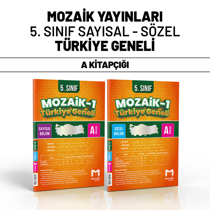 MOZAİK 05.SINIF TÜRKİYE GENELİ SAY/SÖZ 1-A -25-26
